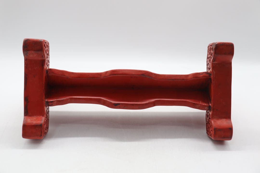 中国　堆朱　硯屏　山水人物&龍紋　送料込み250305