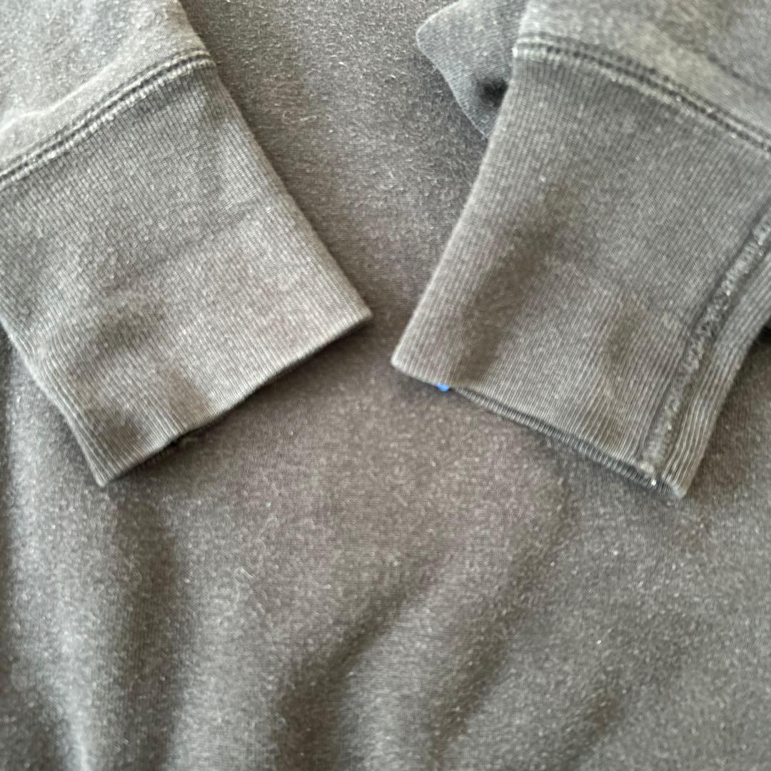 LOOPWHEELER LW01 丸胴吊り編みクルースウェット ブラック