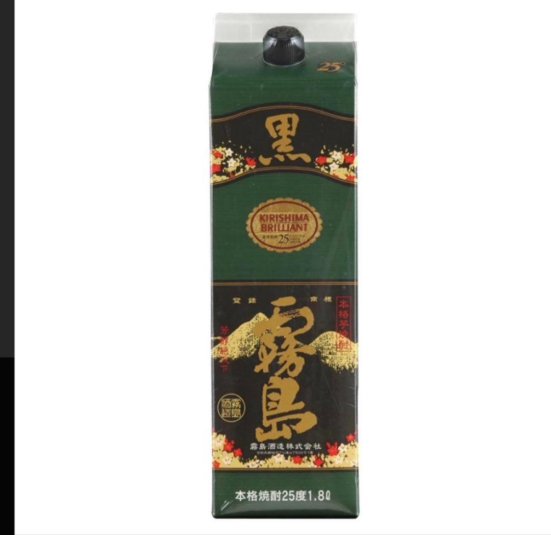 黒霧島 25% 1800ml 6本セット