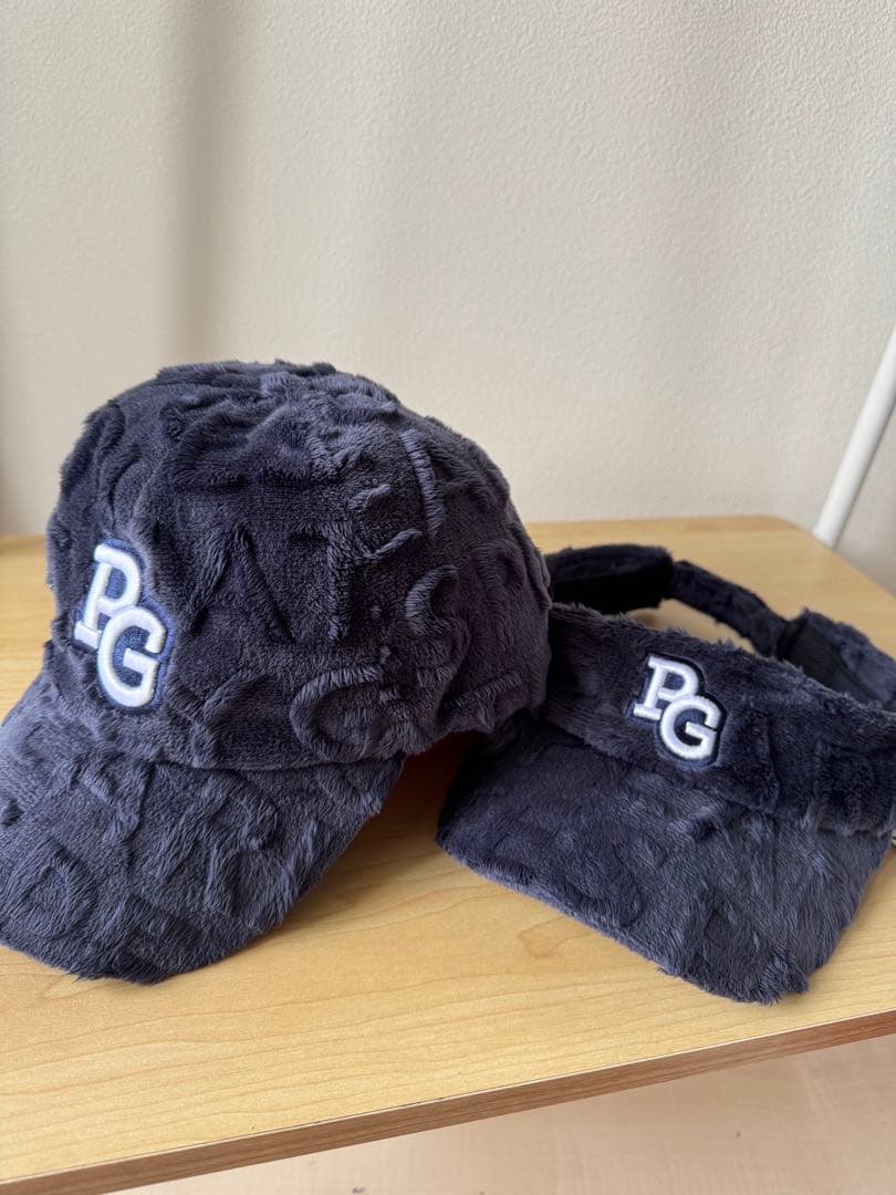 PEARLY GATES メンズ キャップとバイザー セット