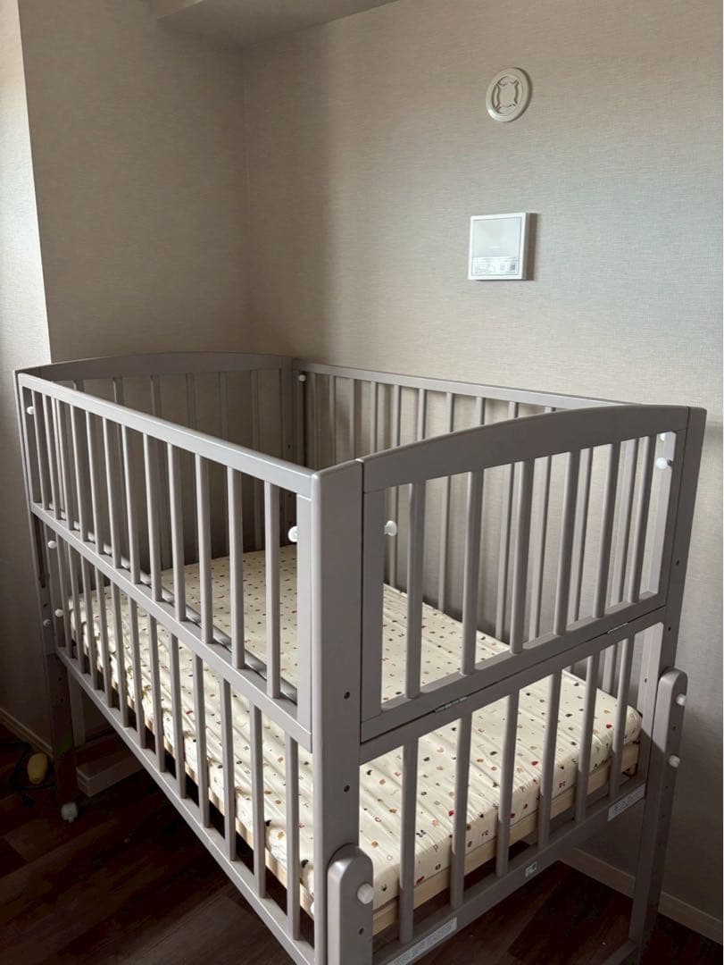 ノモック　Wオープンハイタイプ　ベビーベッド+寝具セット　10月30日迄限定販売