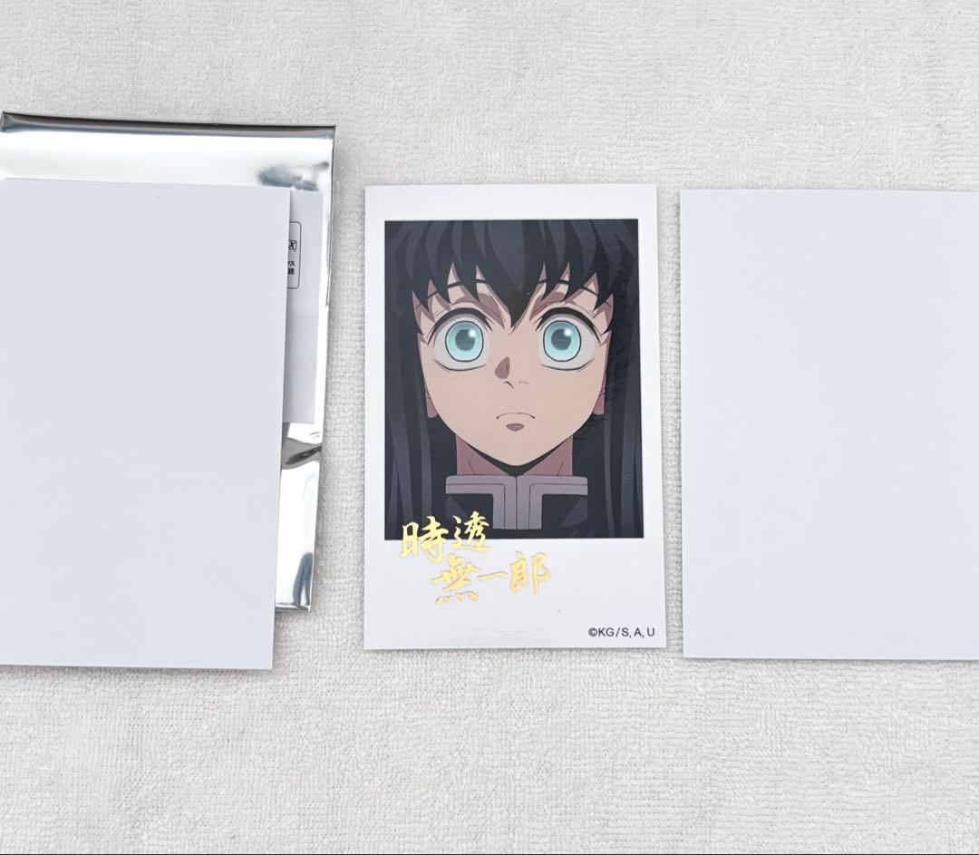 鬼滅の刃　柱カフェ　ランダムチェキ風　ブロマイド　時透 無一郎　レア　箔