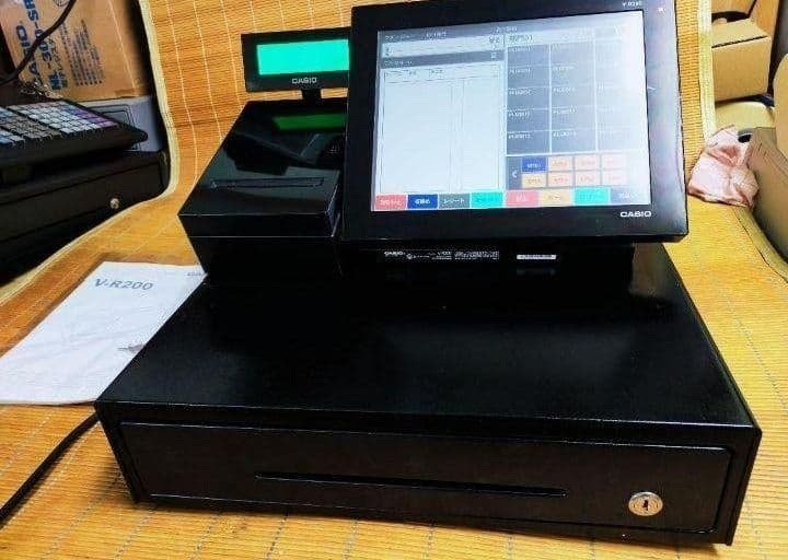 カシオレジスター　V-R200　タッチ操作設定無料Android　353505n