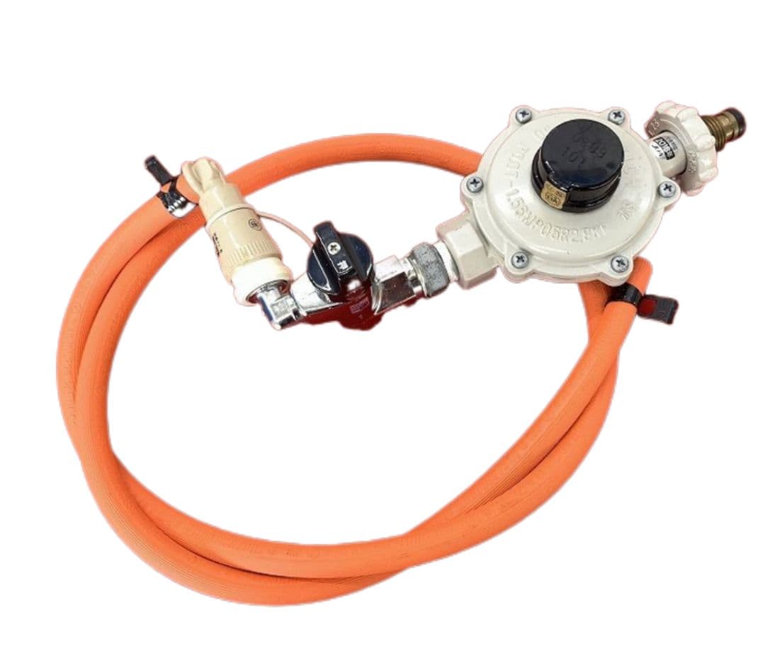 美品 山岡金属 ウルトラガッツ 2口ガステーブルコンロ LPガス 付属付き