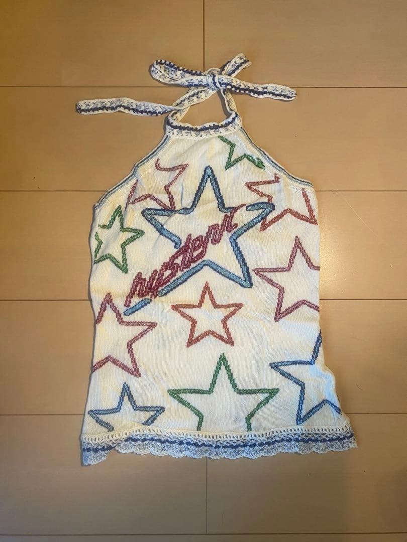 新品　初期　ヒステリックグラマー '90 ネオン柄　ホルターキャミソール　Y2K