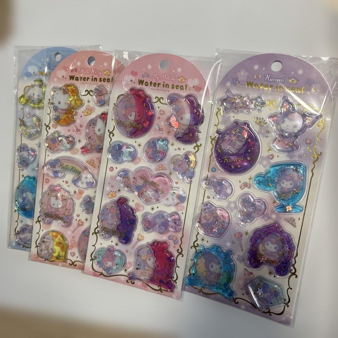17枚　サンリオ　キティ　コットンパフィー　ウォーター　タイル　ドロップなど