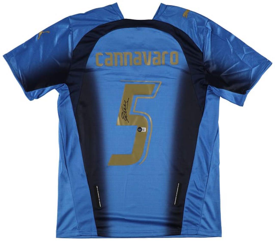 Puma イタリア代表 カンナバーロ サイン入りジャージ ベケット鑑定済