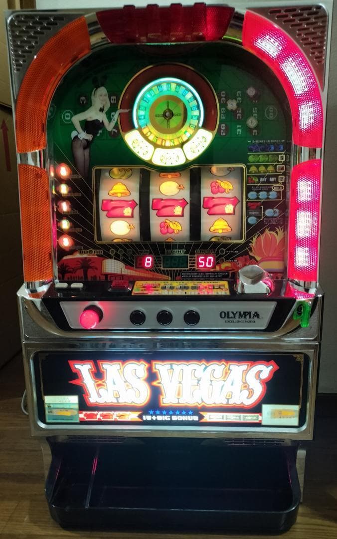 【パチスロ実機】オリンピア★ラスベガス【フルオートプレイ付不要機付】４号機