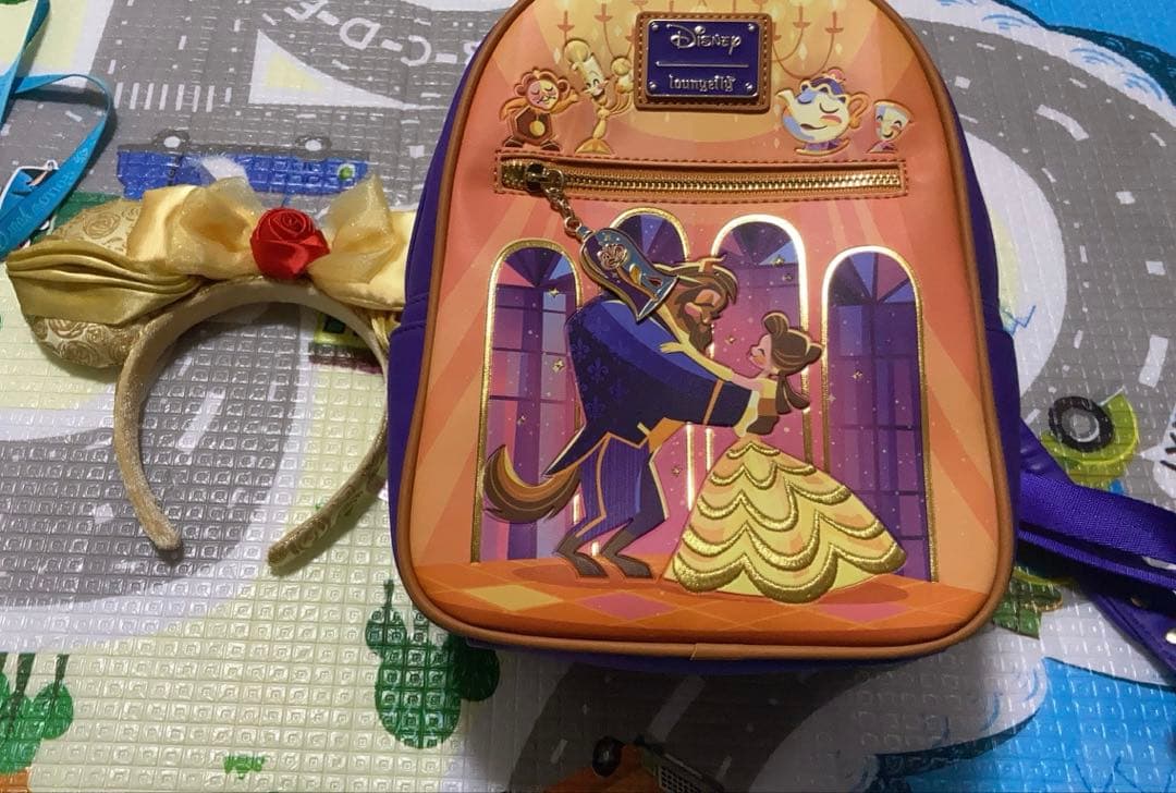 美女と野獣　ラウンジフライ　カチューシャ　ディズニーランド　グッズ　リュック