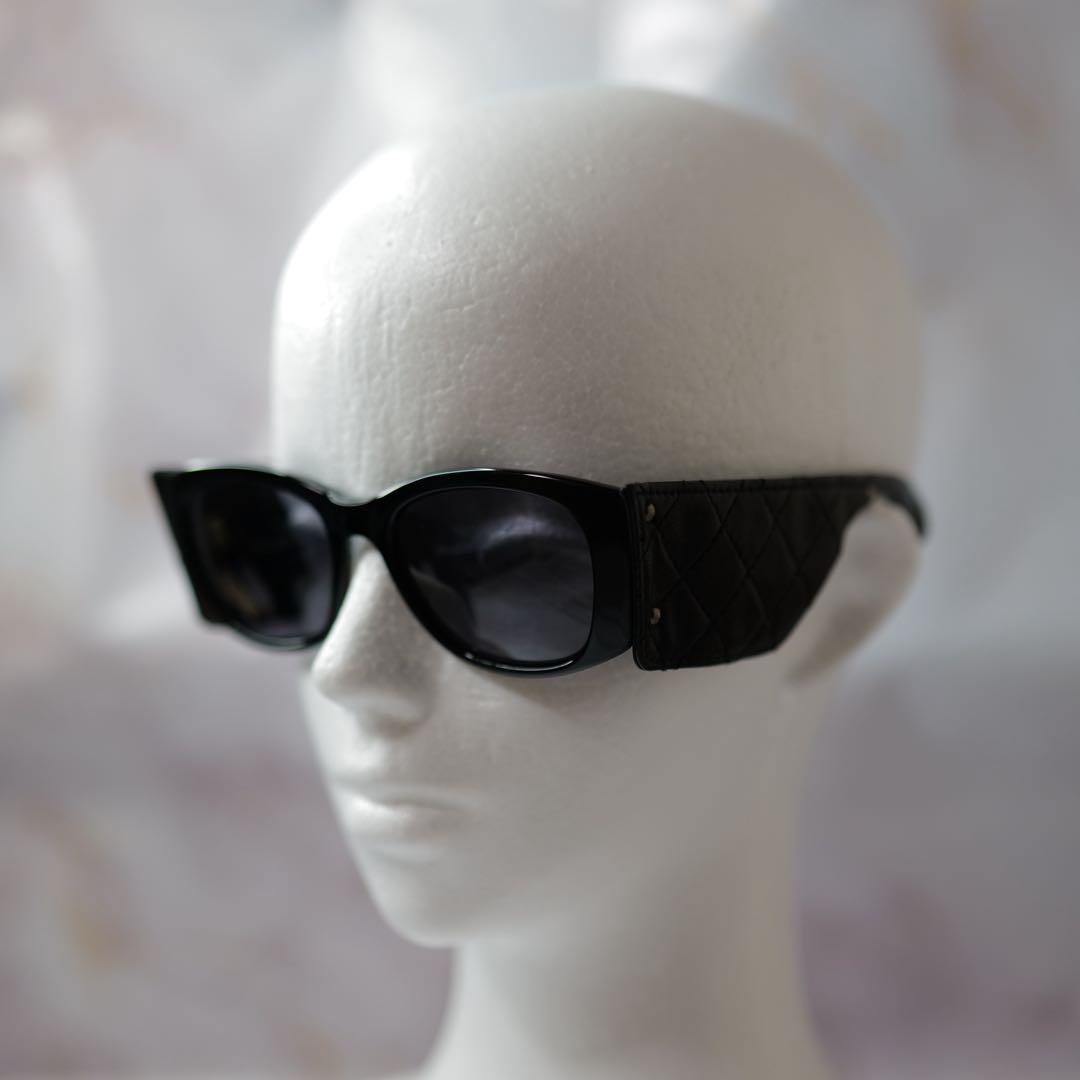 CHANEL シャネル ヴィンテージ レザー サングラス Y2K 1988 レア