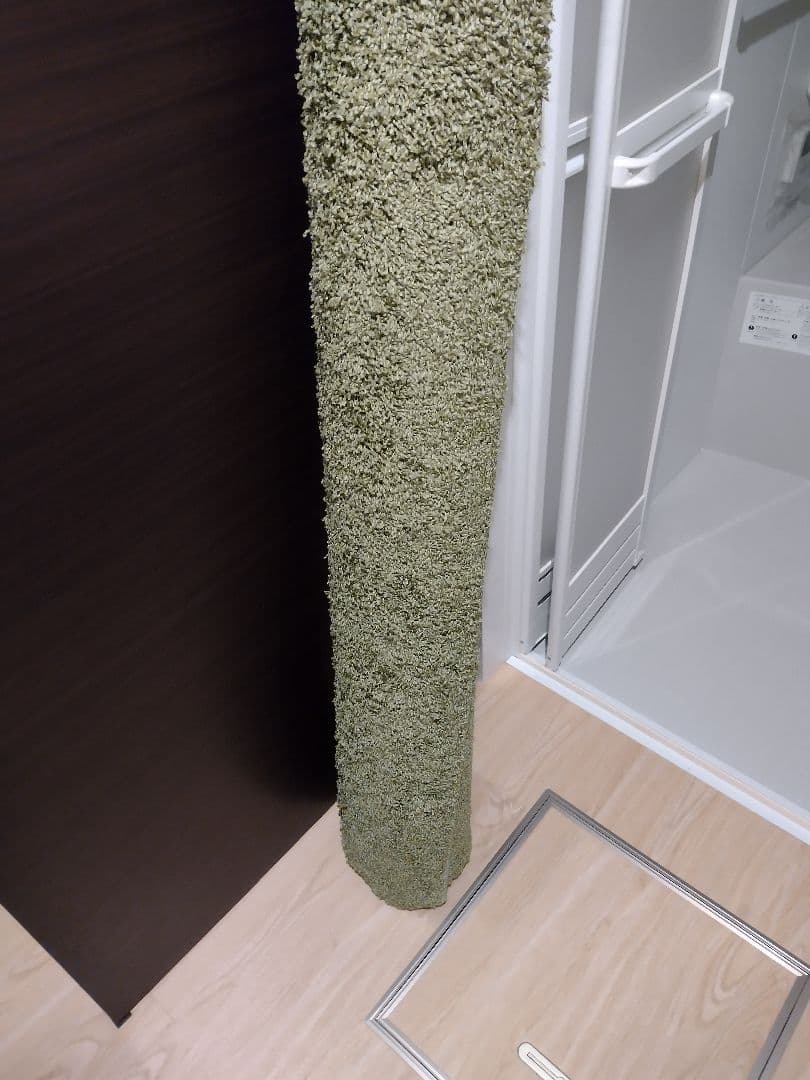 掃除を重視する方へ！自宅で洗濯で防ダニ仕様でグリーン約１９０×１９０（四角）