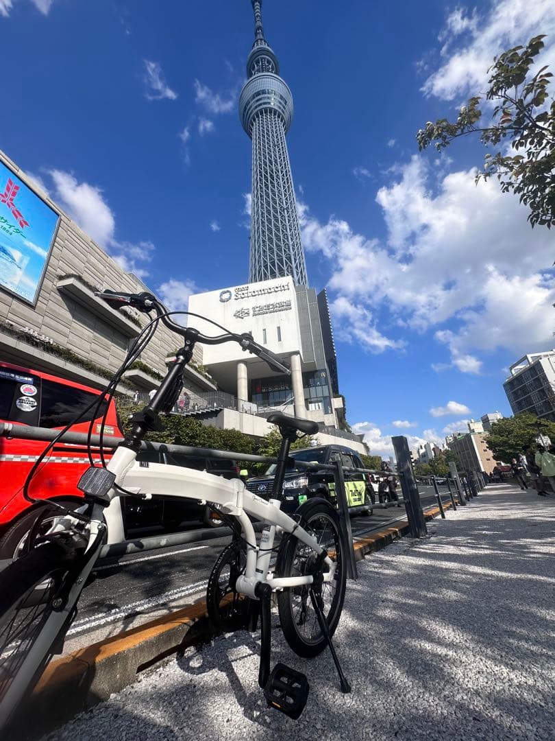【相談中】折りたたみ自転車 ホワイト ギアあり