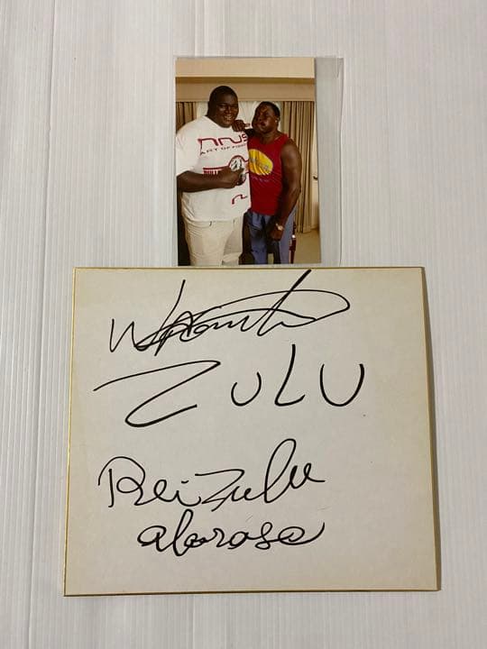 激レア希少品  レイズール親子 直筆サイン入り色紙