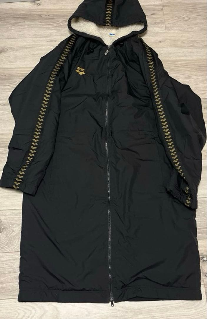 arena ベンチコート　ボア　フルジップ