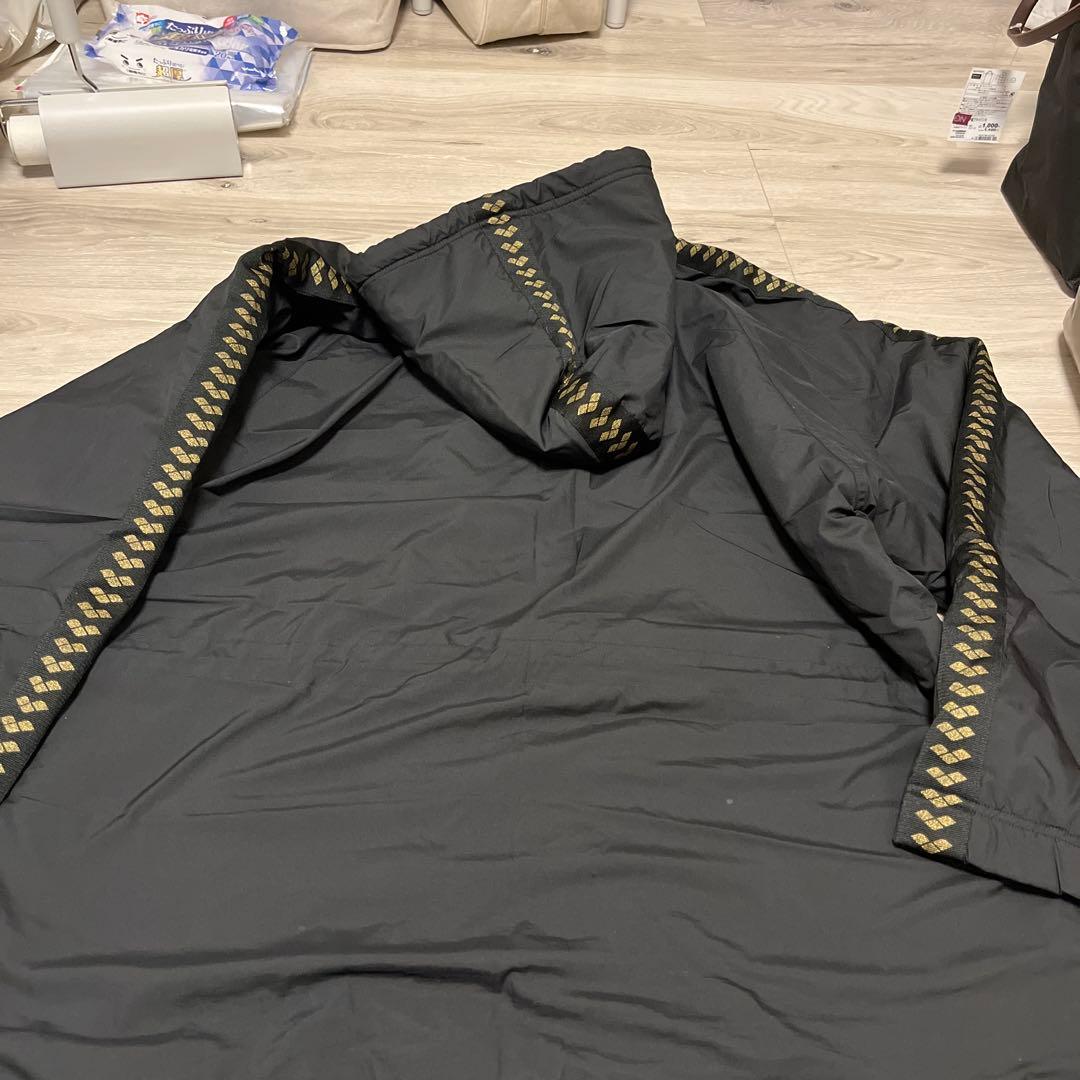 arena ベンチコート　ボア　フルジップ