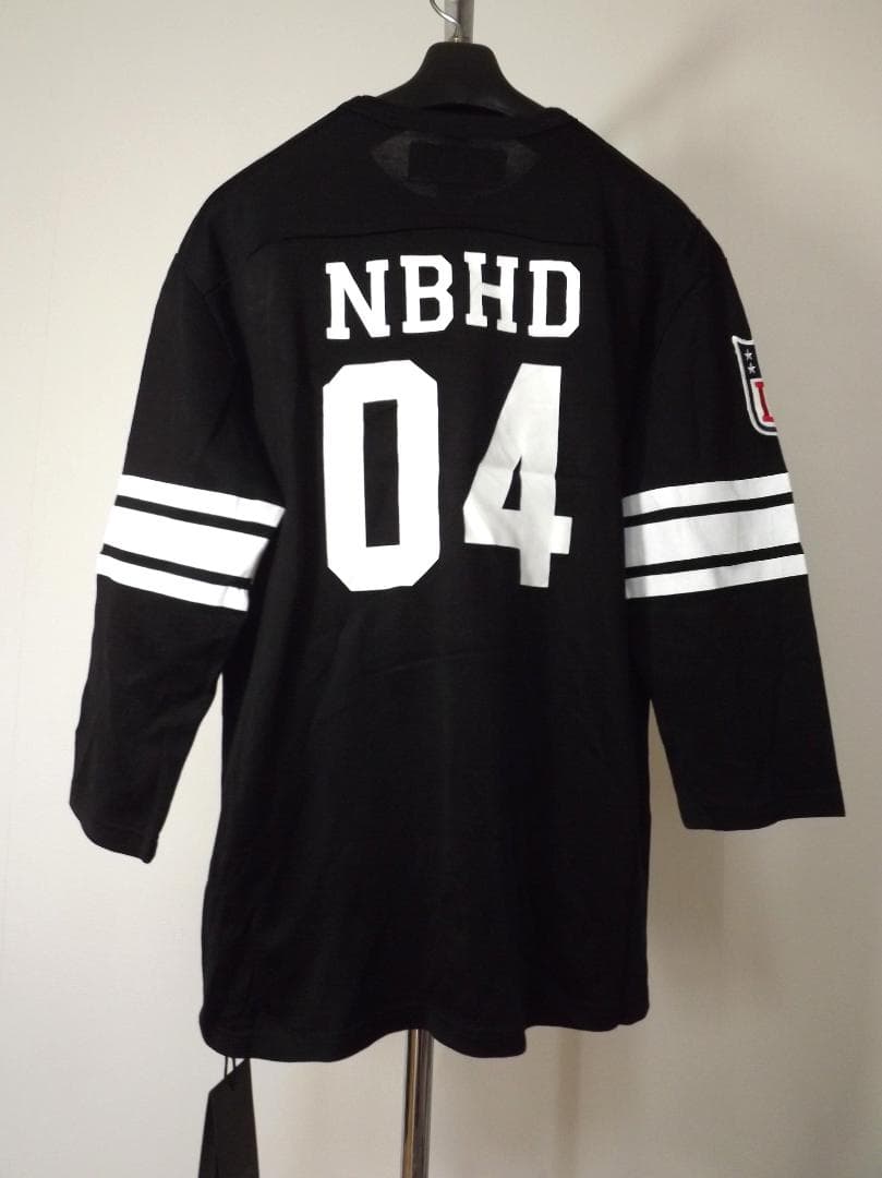 M 新品 2009 ネイバーフッド 日本製 ホッケーシャツ 8分袖Tシャツ