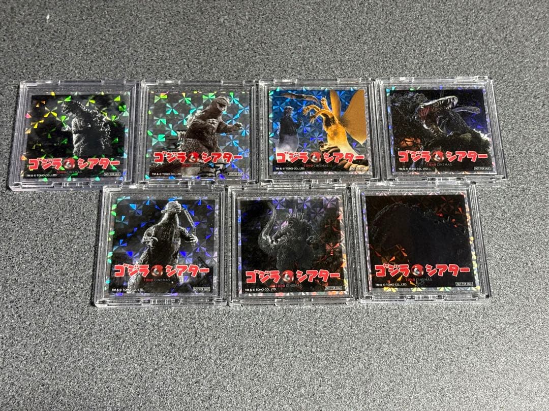 ゴジラシアター　入場者特典　ステッカー　7種セット