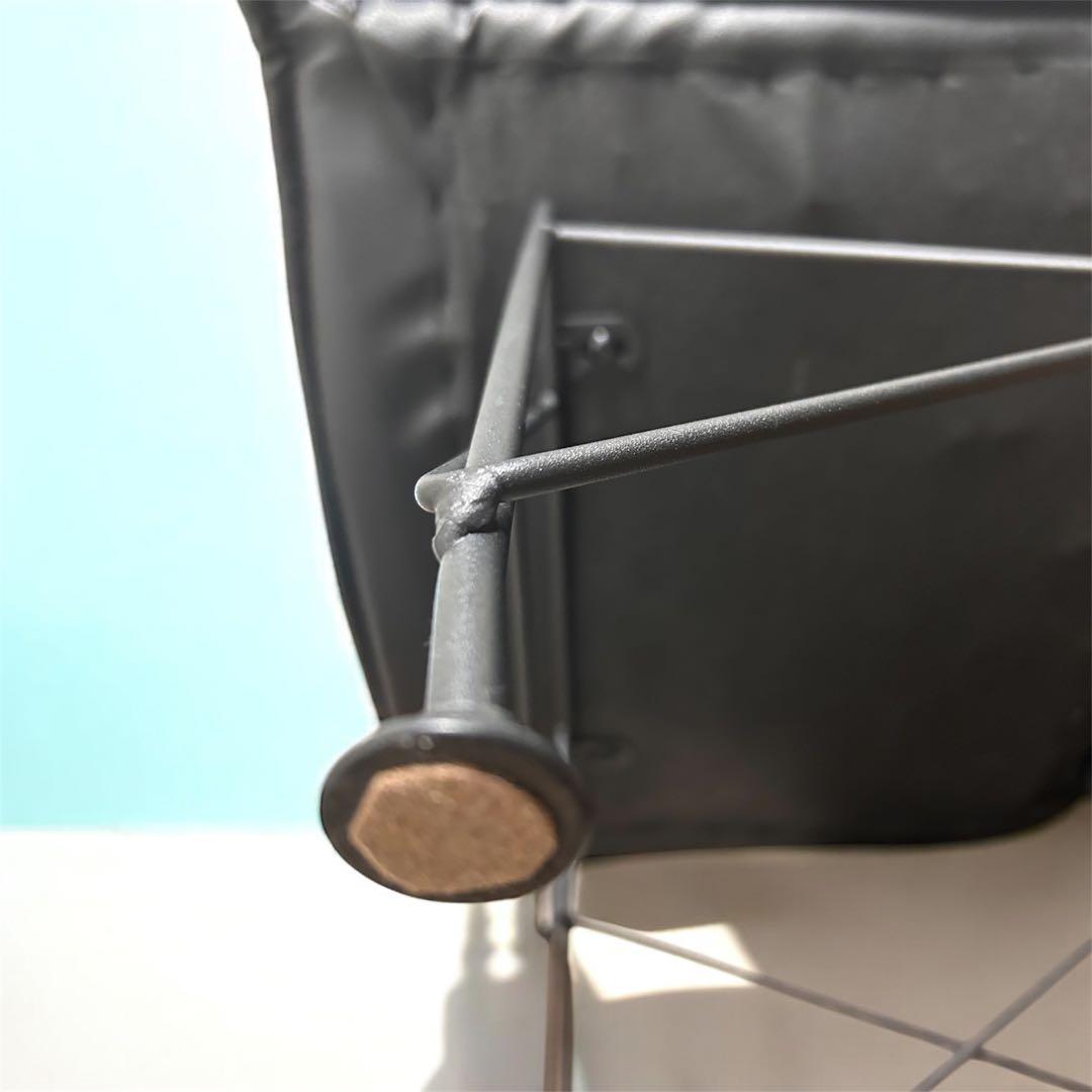 デザイナーズチェア ブラック レザー調 モダン 1人掛け