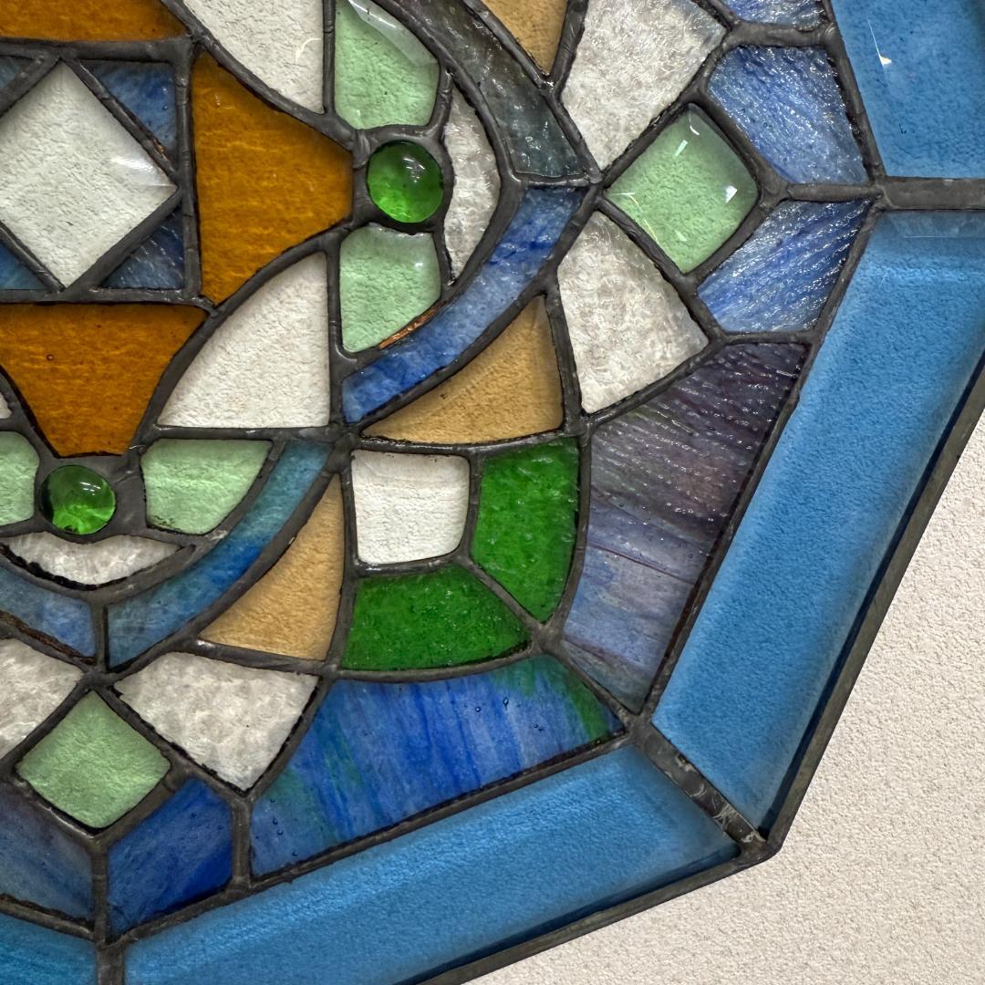 フォロー割【USED品 】欧州 アンテーク ステンドグラス　ハンドメイド