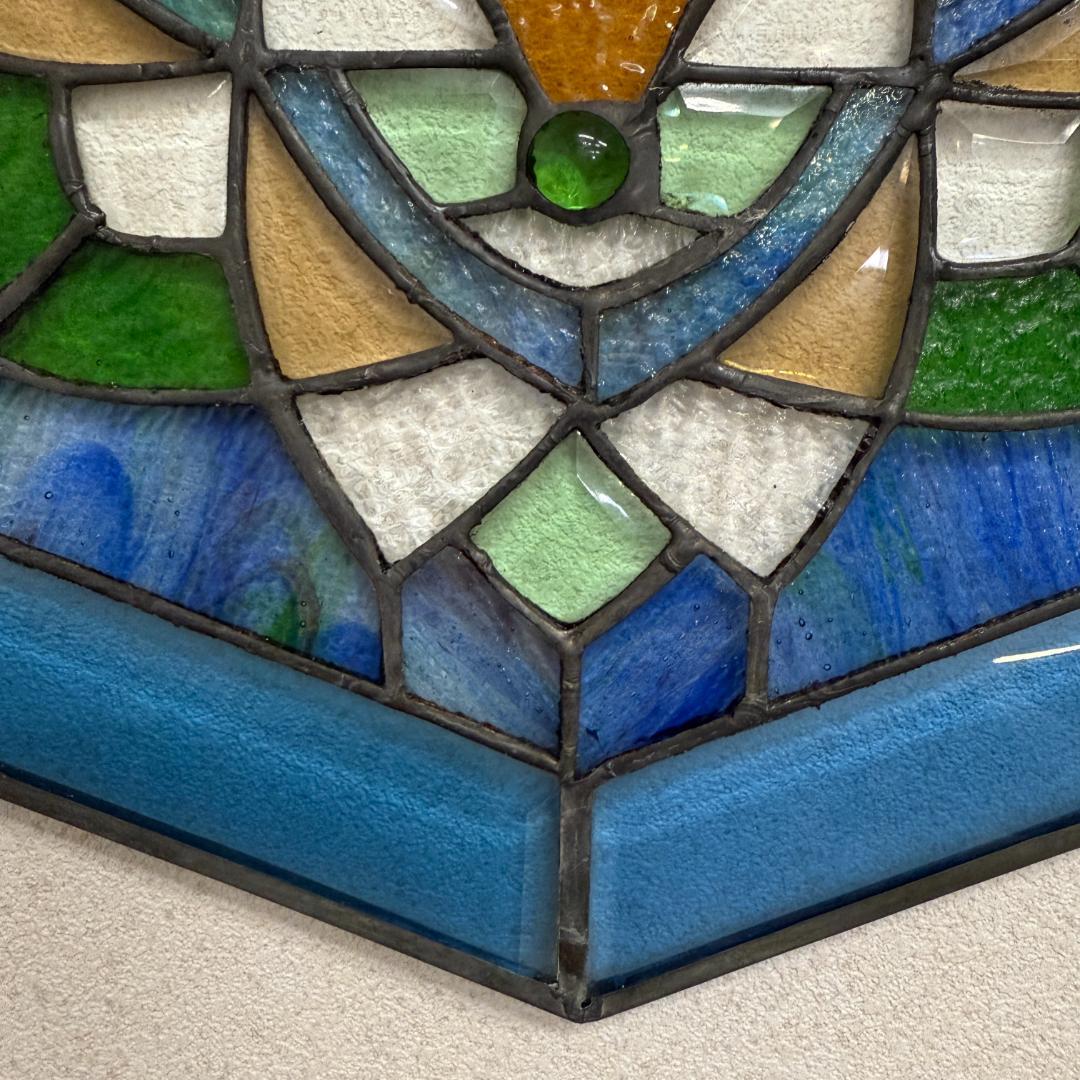 フォロー割【USED品 】欧州 アンテーク ステンドグラス　ハンドメイド