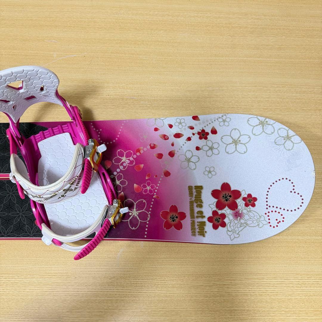 美品　kiss mark レディース　スノーボード3点　143cm かわいい