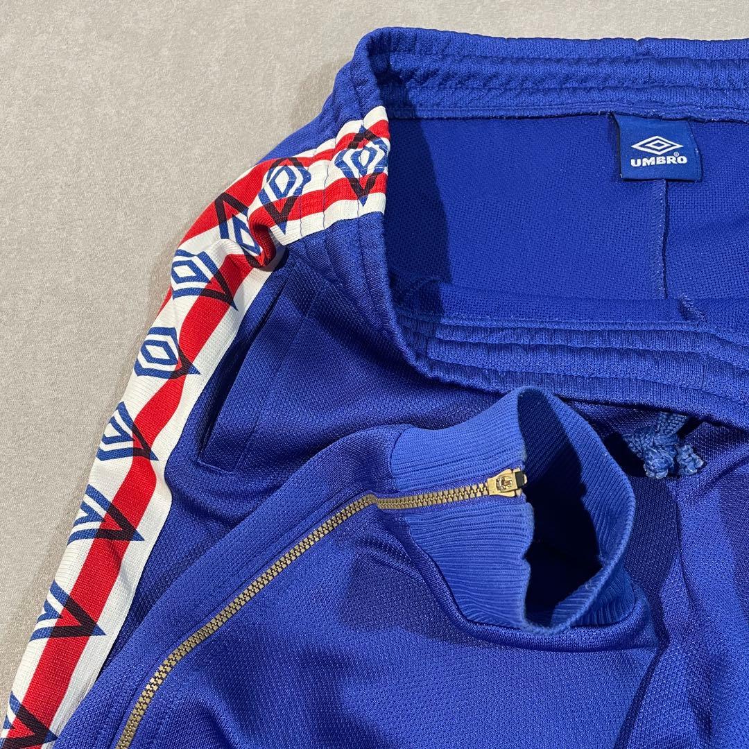 【90s】UMBROトラックセットアップ M 青赤白/アンブロ/ジャージ
