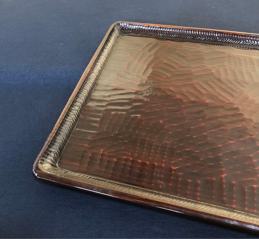 《R》伝統工芸 讃岐彫 四方膳5客 讃岐盆 銘々膳 刳抜　260205く5