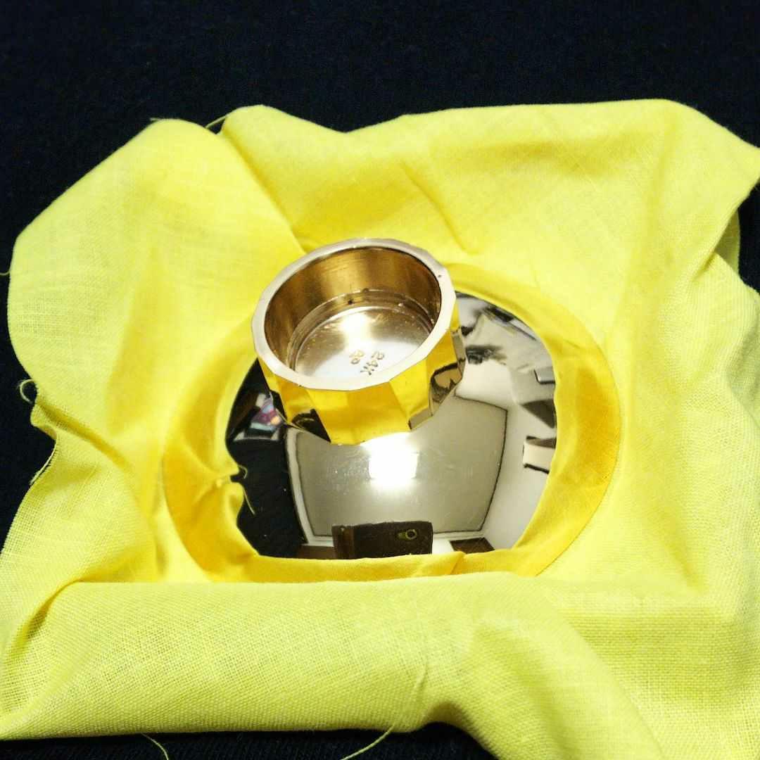 ◆純銅製ぐい吞み②(いぶし銀彩)新品[オマケ付]