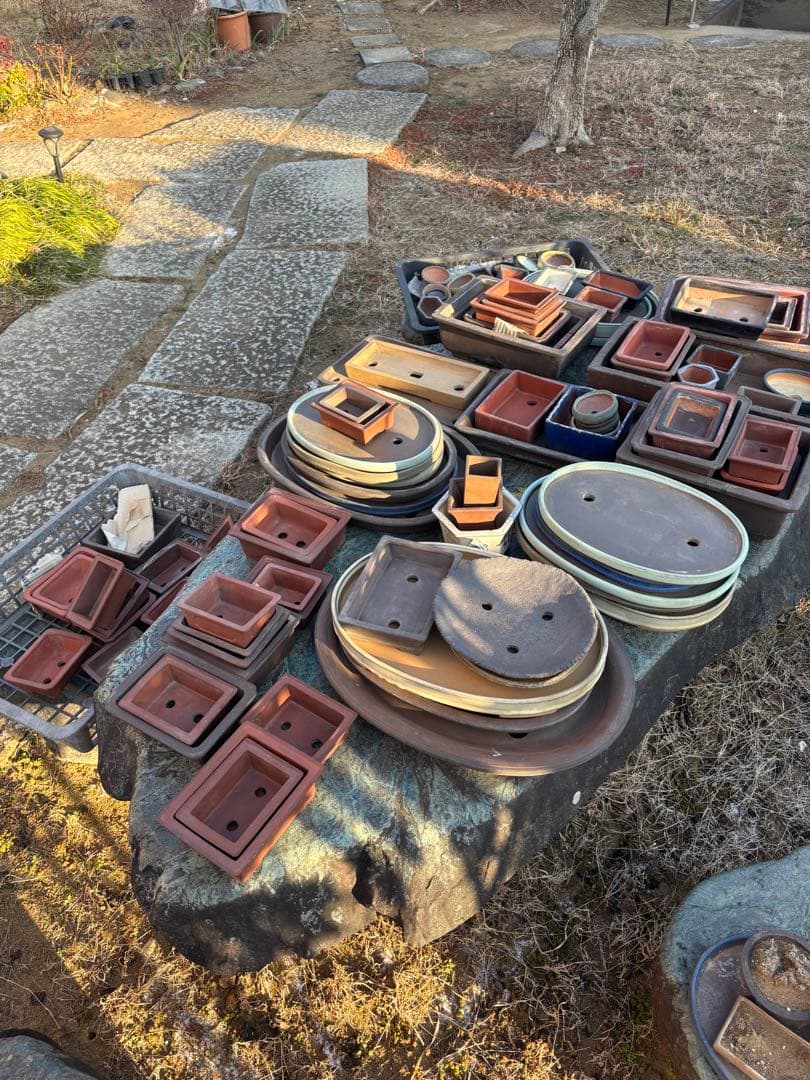 陶器製盆栽鉢セット多数(大小200点以上) ※引き取り限定　まとめ売り