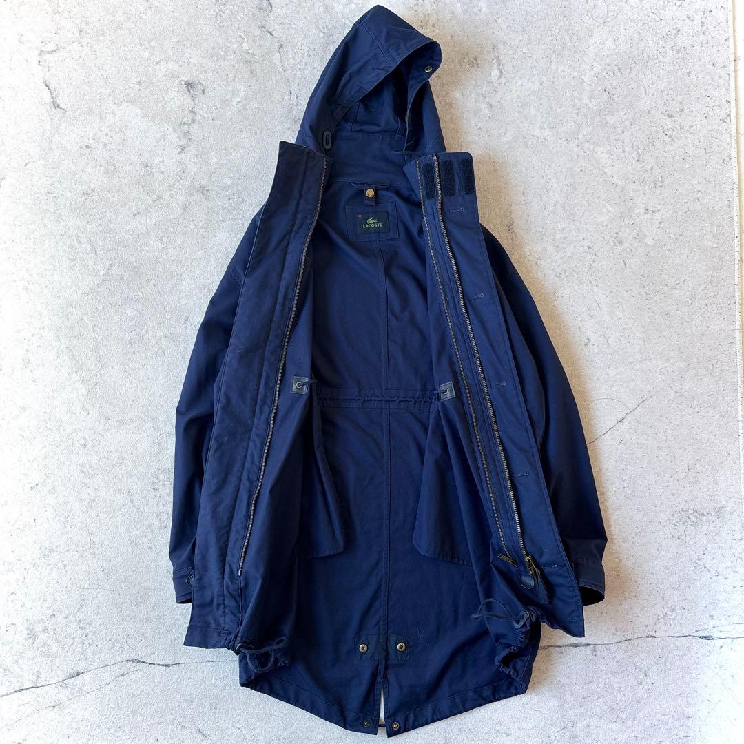 ラコステ 3way 裏ボア モッズコート フィッシュテイルパーカー ネイビーXL