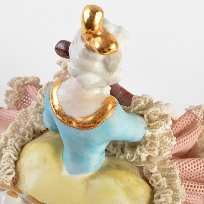 専用フォルクシュテットなど　フィギュリン陶人形レースドール　2点　C　R7068