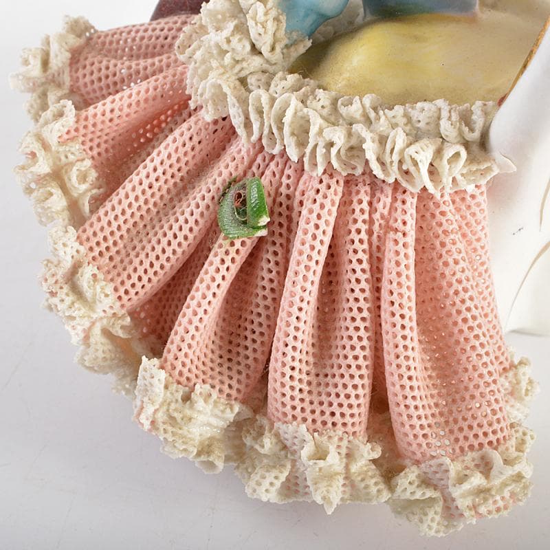 専用フォルクシュテットなど　フィギュリン陶人形レースドール　2点　C　R7068