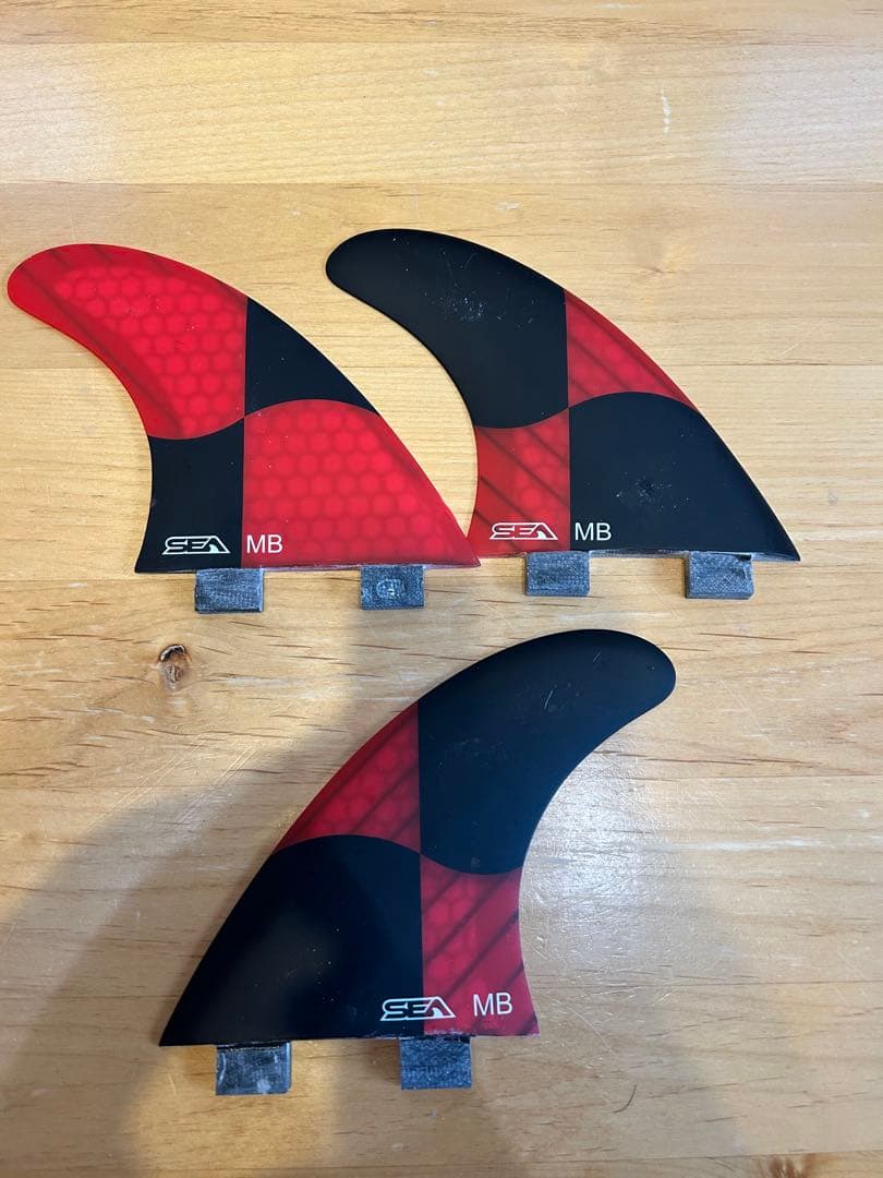 サーフボード フィン 3点セットMサイズ
