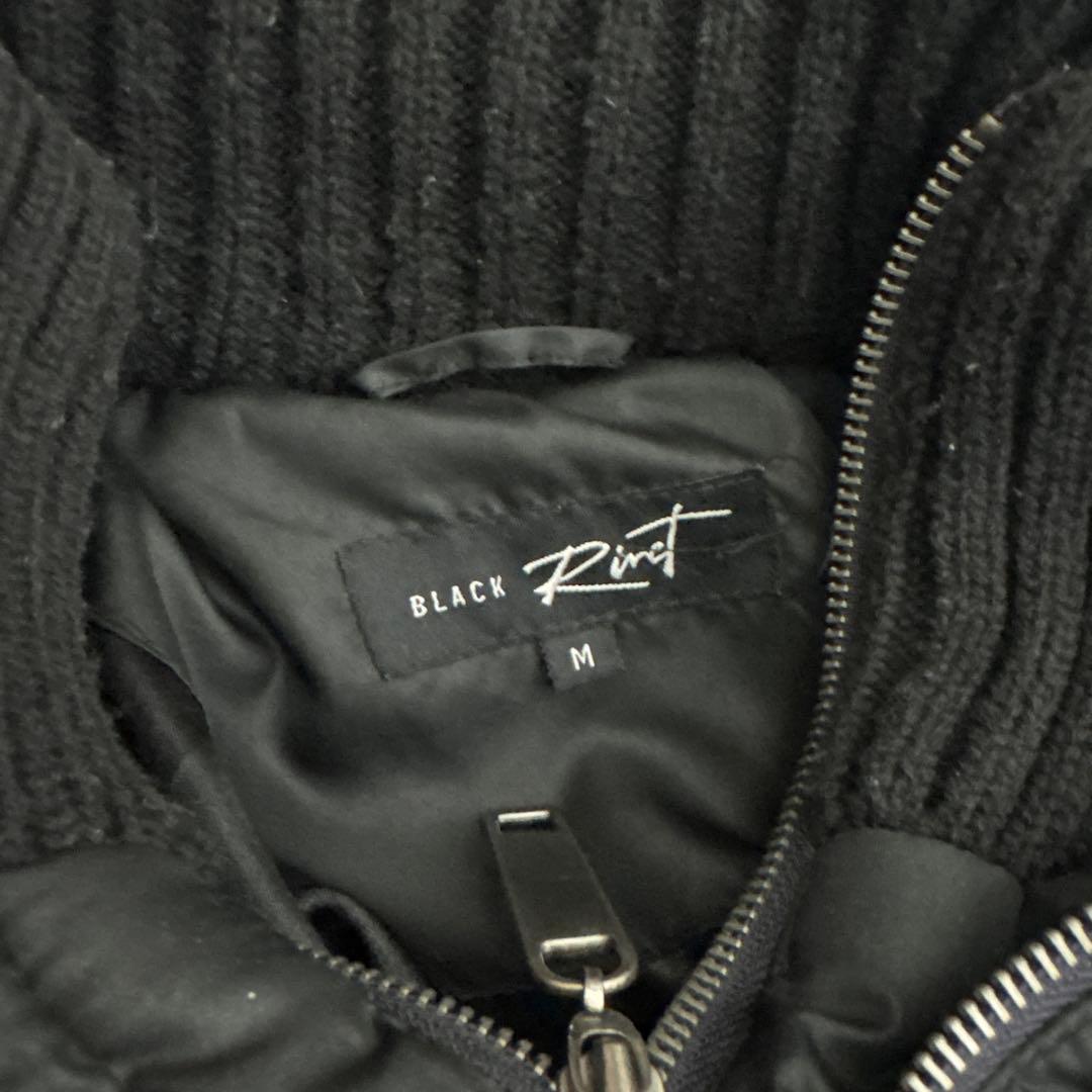 Black Rivet ファーダウンジャケット　y2k archive お兄系