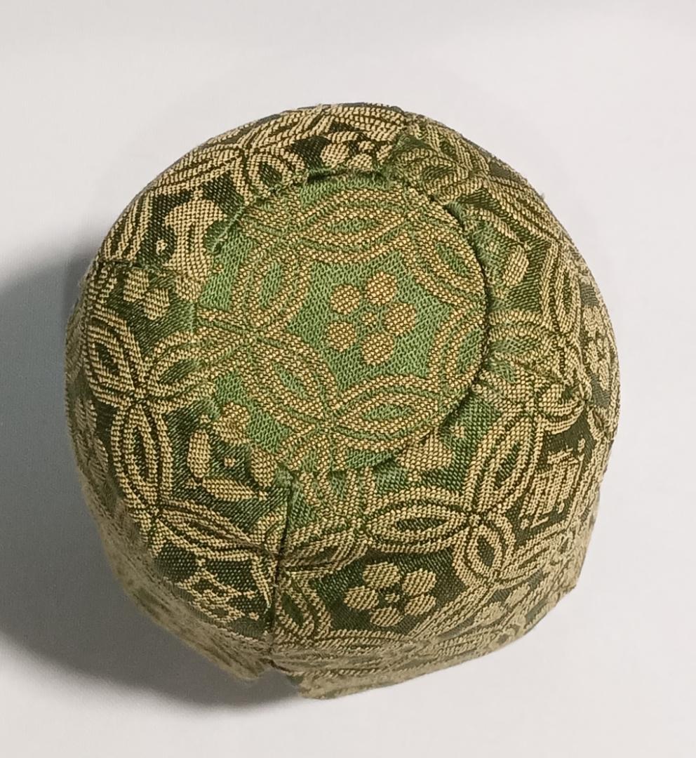 茶道具　大樋焼茶入　大樋定子作　大樋焼飴釉瓢型茶入　宗薫緞子仕覆　美品！！