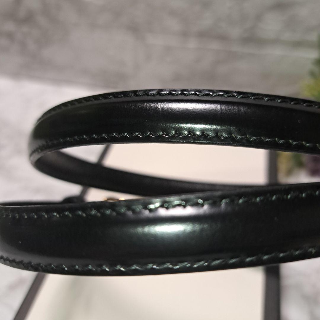 ✨️超美品✨️GUCCI グッチ ベルト ブラック レザー　 ゴールドバックル