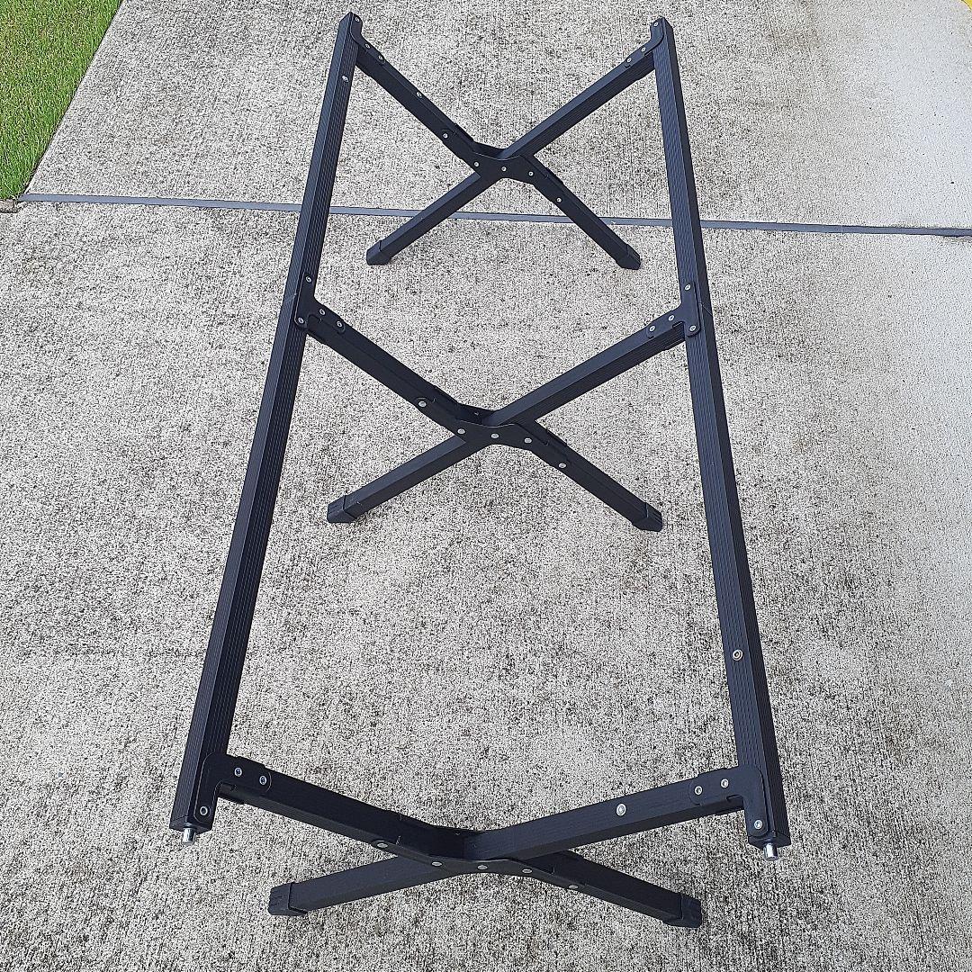 FIELDOOR ウッドロールトップテーブル 120cm×70cm×45cm