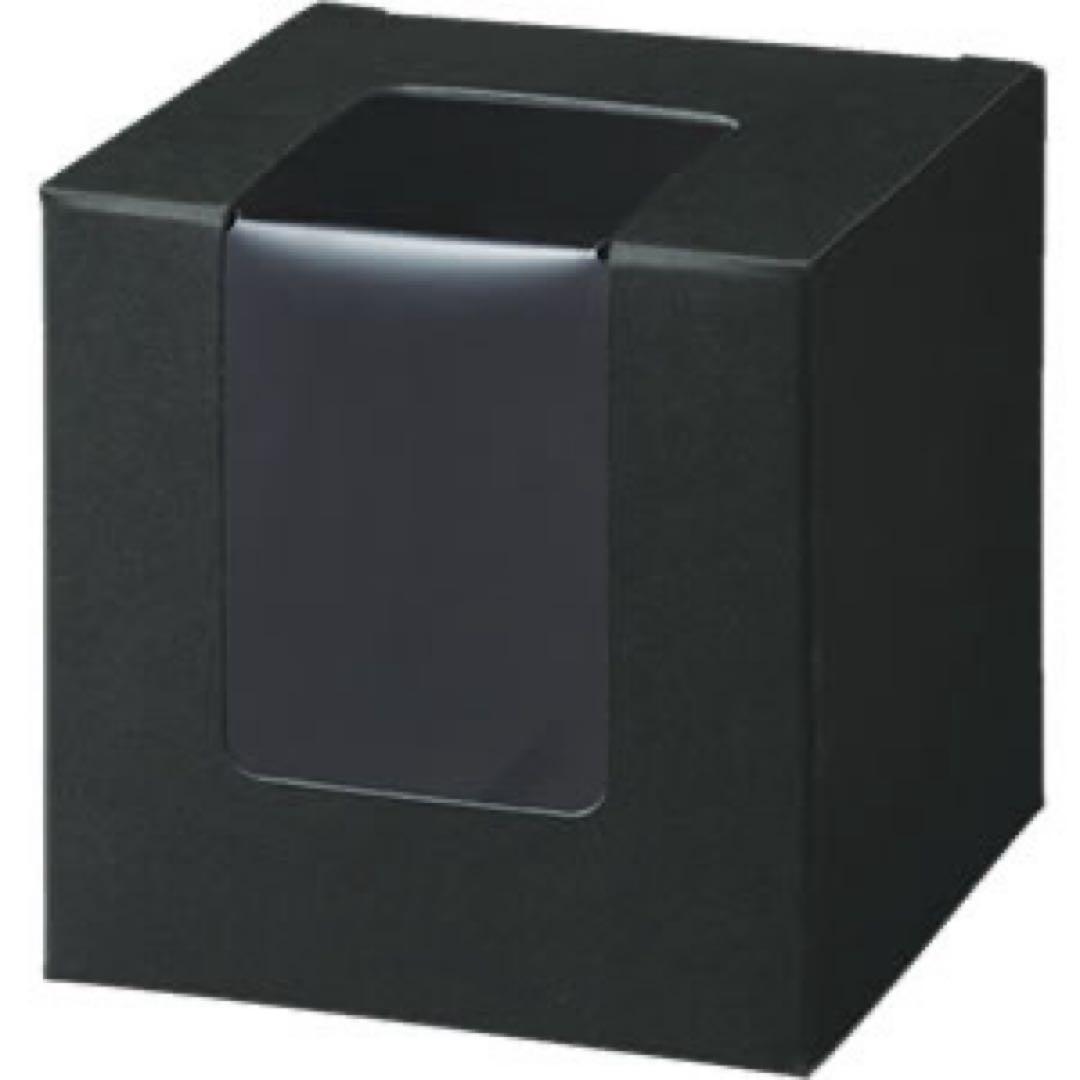 キューブカートン黒　窓付き　97枚　No.53466