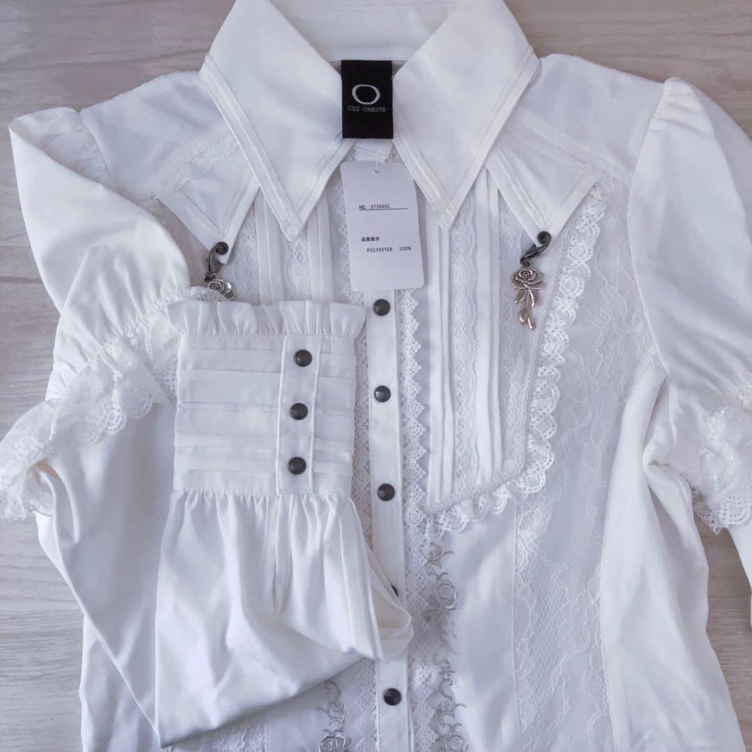 オッズオン Midnight Masquerade 2way ブラウス 白