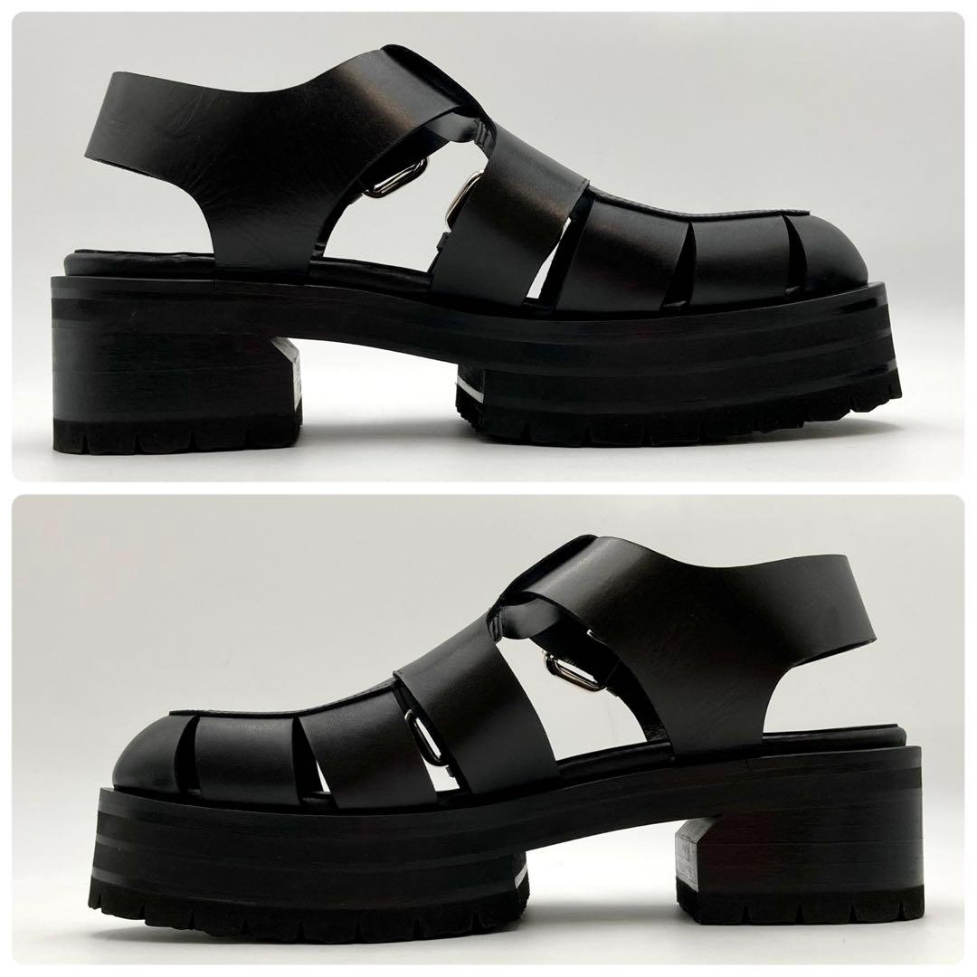 Koko！未使用級✨ ピエールアルディ グルカサンダル 黒 レザー 39