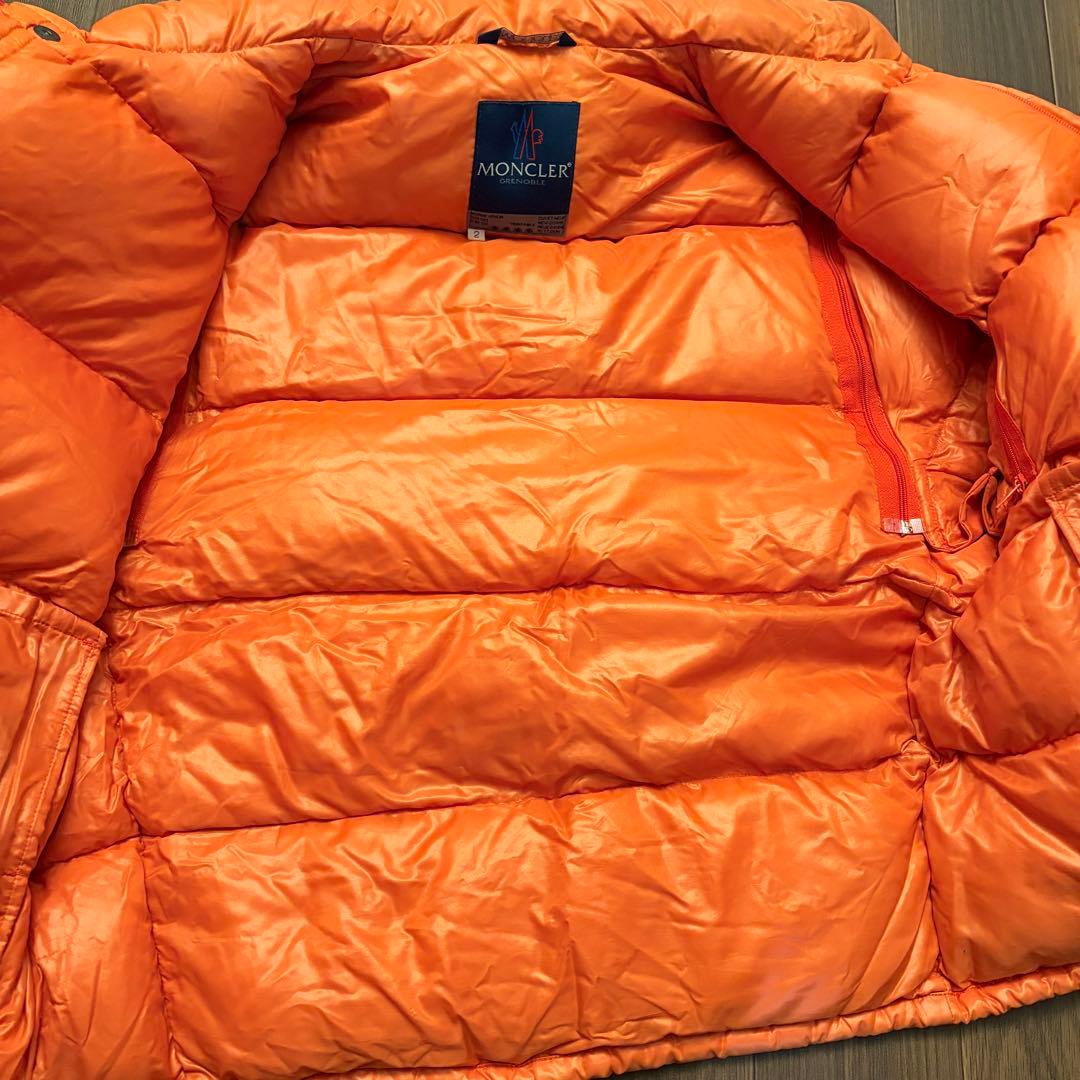 希少 MONCLER 80s 90s ヴィンテージ ダウンジャケット オレンジ