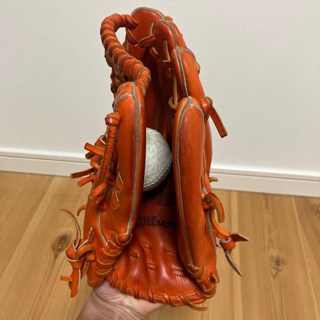 Wilson D-MAX 軟式グローブ オレンジ