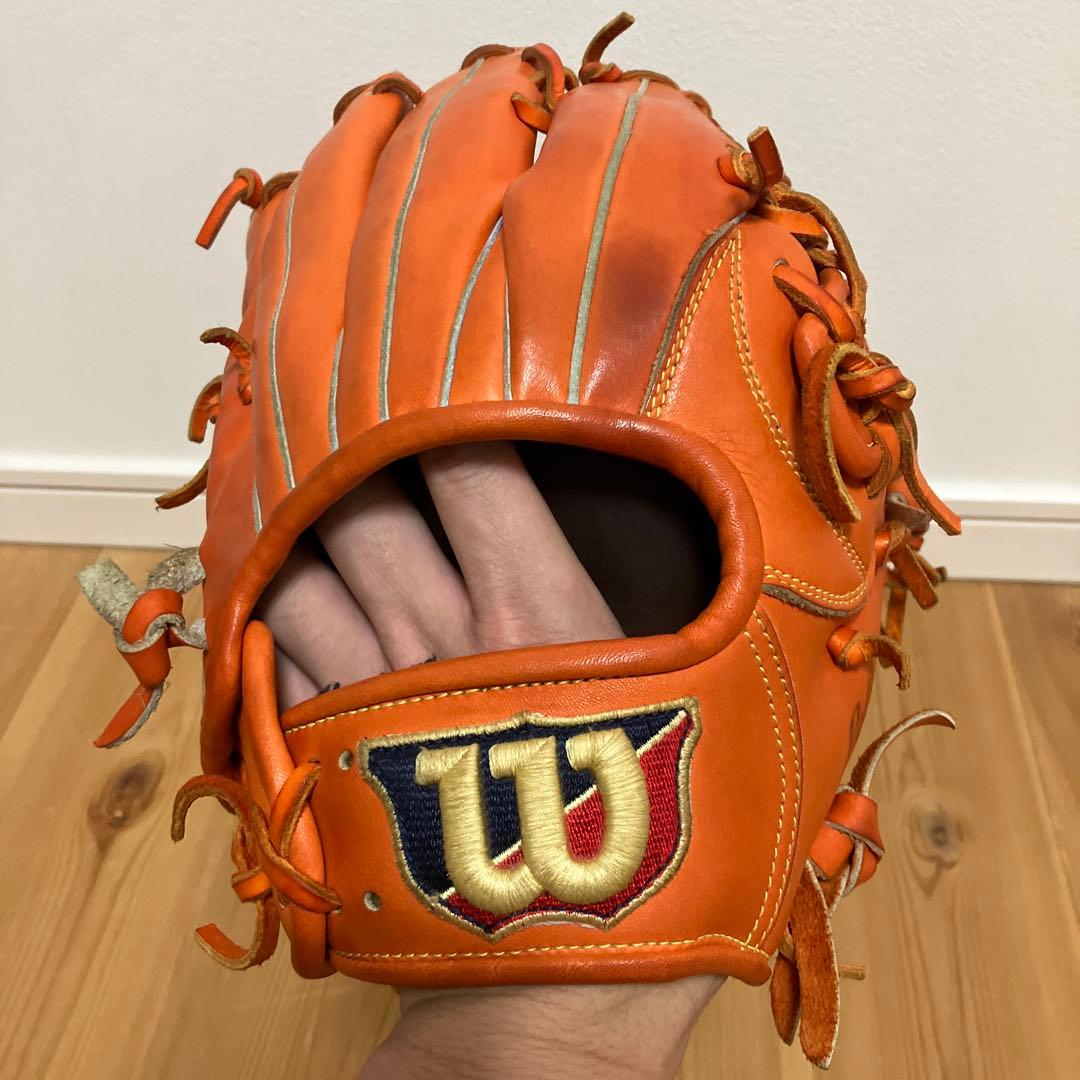 Wilson D-MAX 軟式グローブ オレンジ