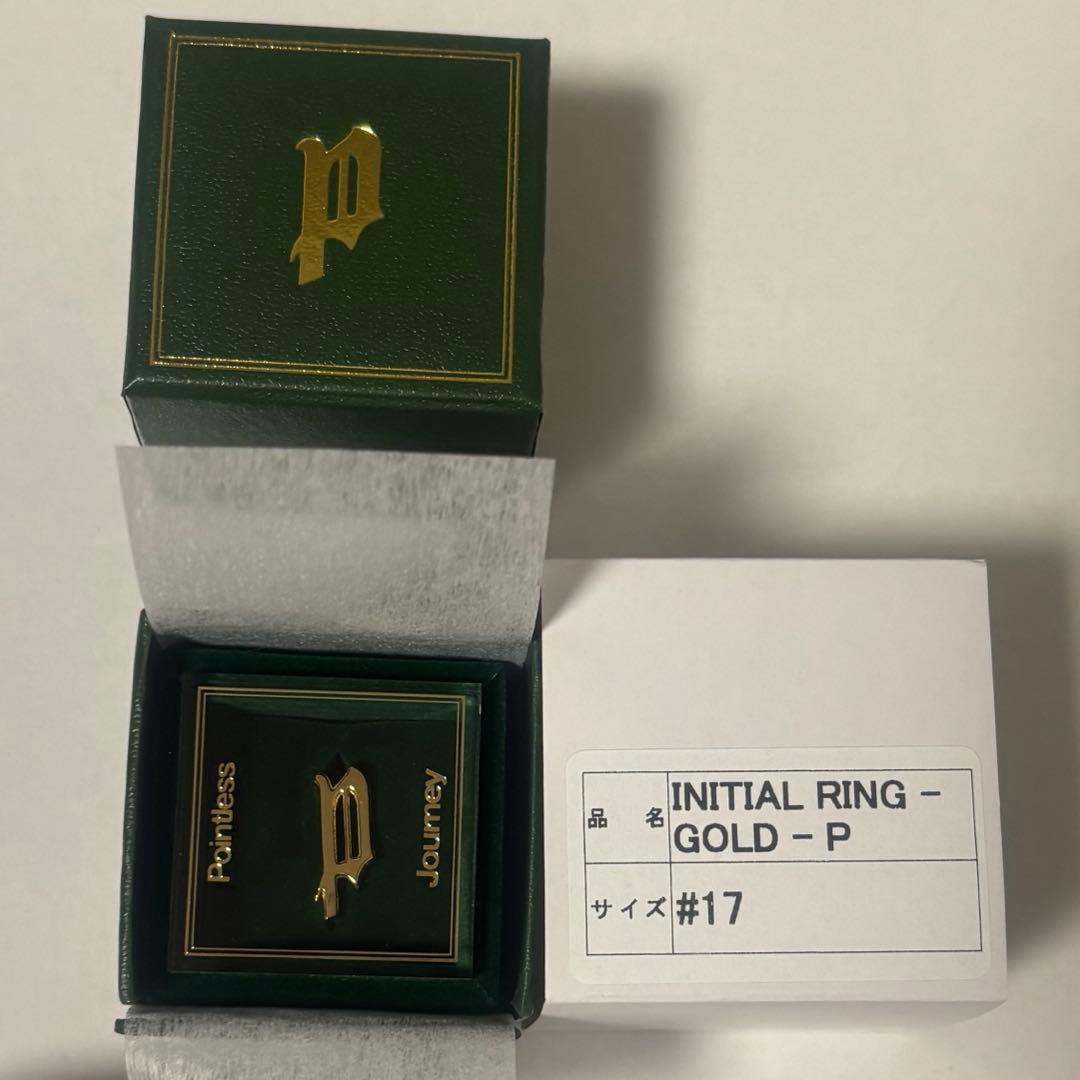 pointless journey INITIAL RING GOLD 【P】