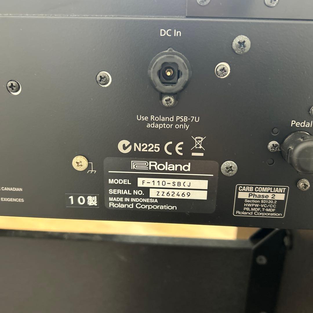 Roland F-110 デジタル 電子ピアノ 88鍵 ブラック