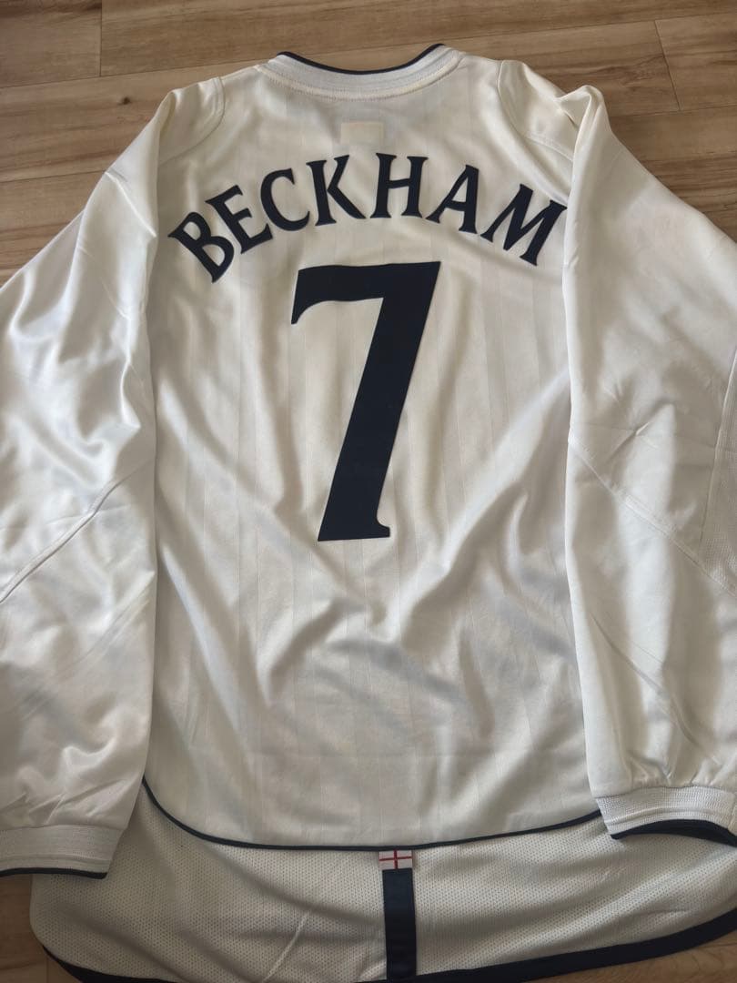 00s UMBRO England代表 ベッカム #7 長袖ユニフォーム