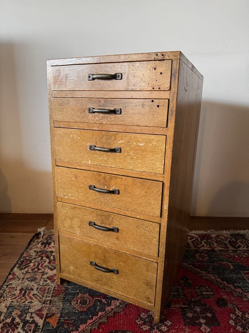 【ゴーシュ様用】木製チェスト 引き出し6段 アンティーク