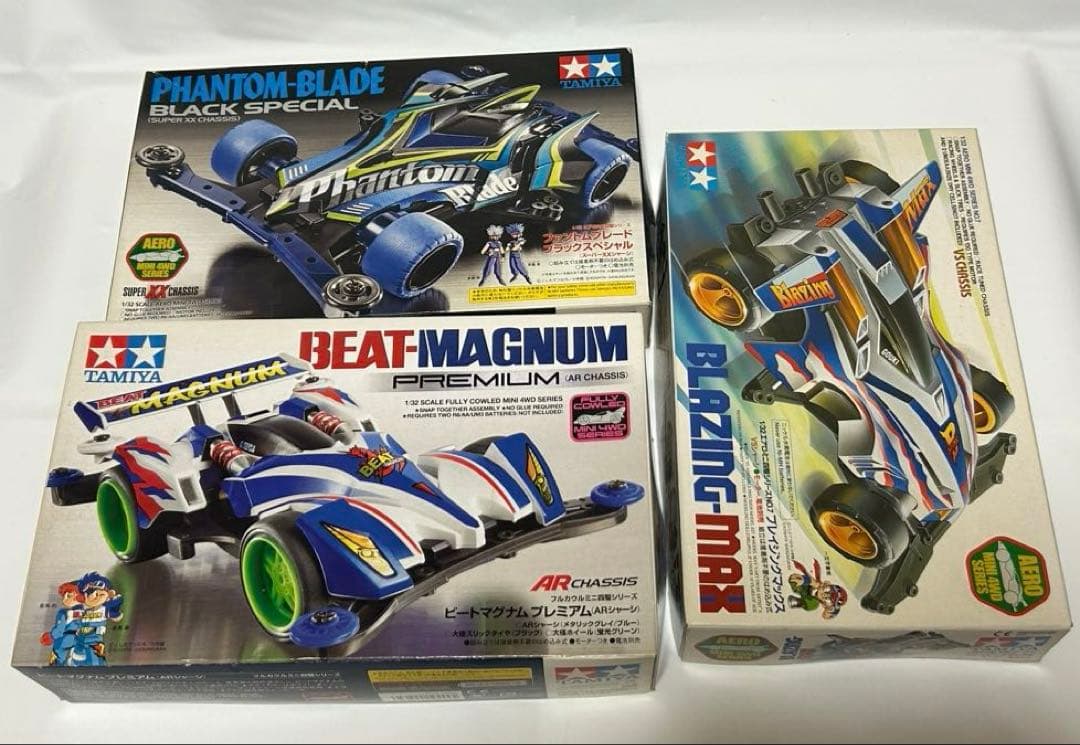 【ミニ四駆】3台＆グレードアップパーツ 等【まとめ売り】