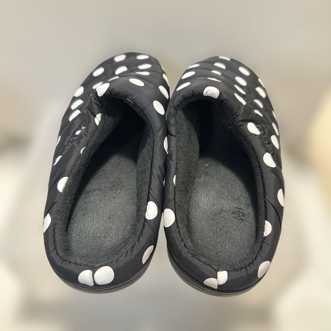 SUBU スブ スリッポン ドット ウィンターサンダル キルティング スリッパ