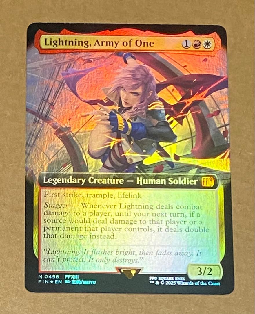 MTG Lightning，Army of One 英語　拡張foil FF13